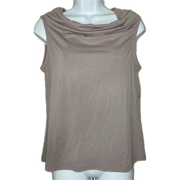 Bluffworks Threshold Cowl Neck Top Misty Mauve In Standard Fit Size S Small NWT - Picture 2 of 13